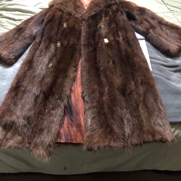 VTG Full length Muskrat Fur Size xS/S Fully Lined - Picture 6 of 14